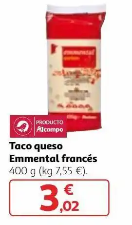 Alcampo Queso emmental alcampo oferta