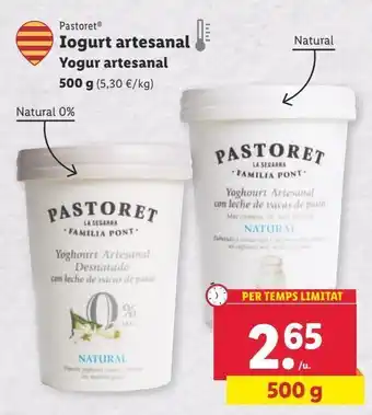 Lidl Yogur pastoret oferta