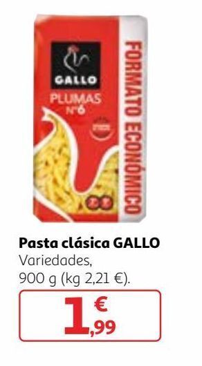 Alcampo Pasta gallo oferta