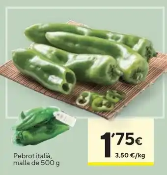 Caprabo Pimientos verdes oferta