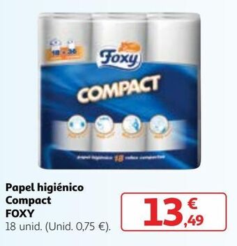 Alcampo Papel higiénico foxy oferta