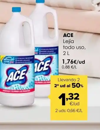 Autoservicios Familia Lejía con detergente ace oferta