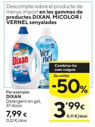 Caprabo Detergente gel dixan oferta