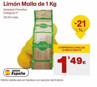 AhorraMas Limones oferta