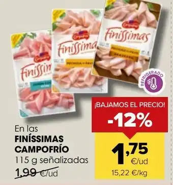 Autoservicios Familia Lonchas de jamón campofrío oferta