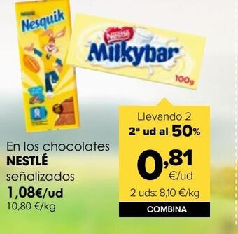 Autoservicios Familia Chocolate nestlé oferta