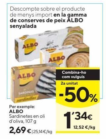 Caprabo Atún claro albo oferta