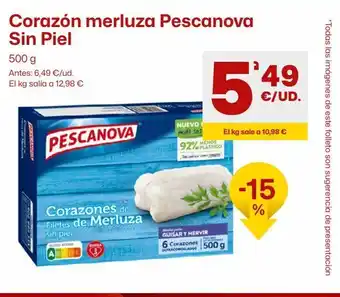 AhorraMas Merluza congelada pescanova oferta