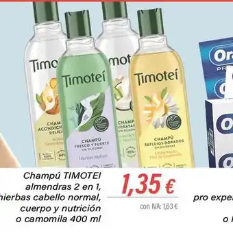 Cash Ifa Champú timotei oferta