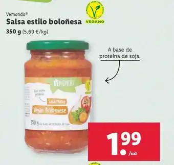 Lidl Salsa estilo boloñesa oferta