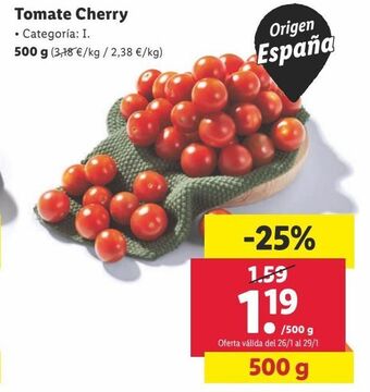Lidl Tomate cherry oferta