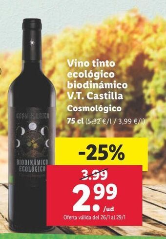 Lidl Vino tinto oferta