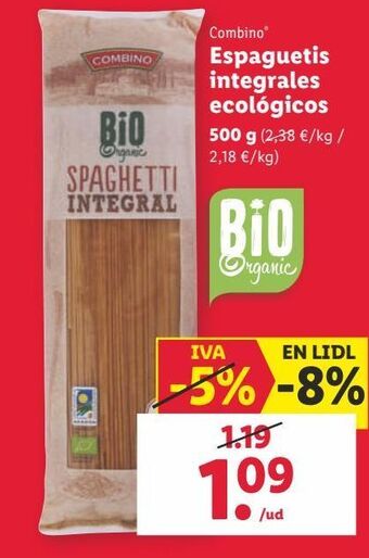 Lidl Espaguetis combino oferta