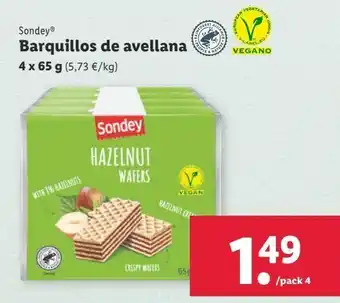 Lidl Barquillos sondey oferta