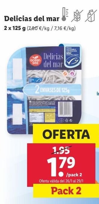 Lidl Delicias del mar oferta