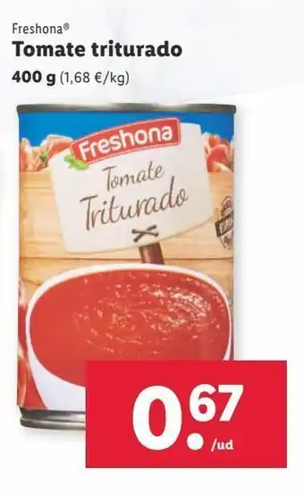 Lidl Tomate triturado freshona oferta