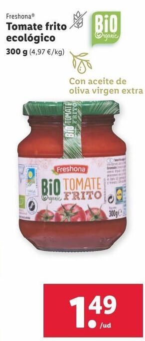 Lidl Tomate frito freshona oferta