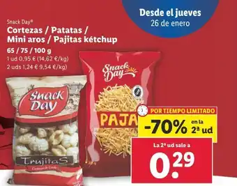 Lidl Cortezas de cerdo snack day oferta