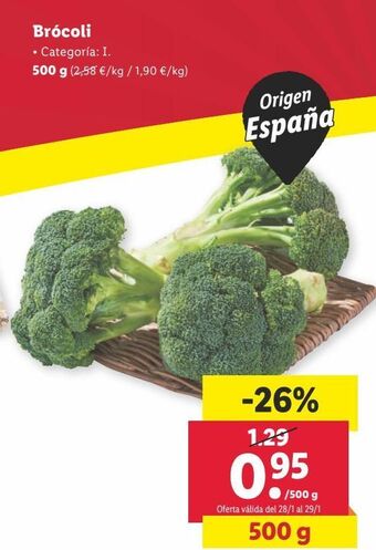 Lidl Brócoli oferta