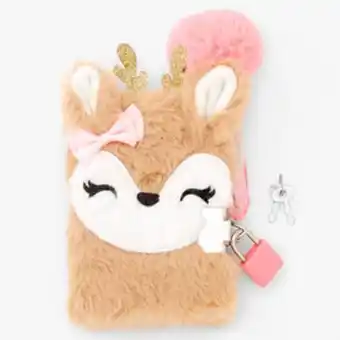 Claire's Claire's club ginger the deer furry lock diary oferta