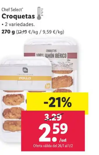 Lidl Croquetas 270 g. oferta