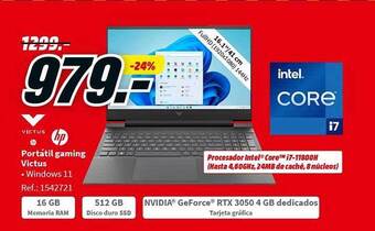 MediaMarkt Hp portátil gaming victus oferta
