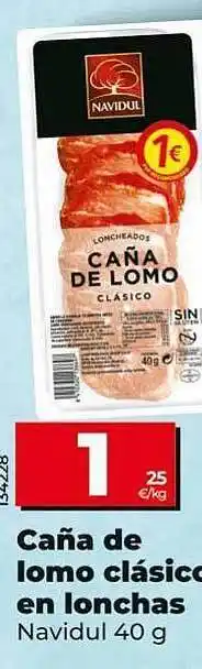 Dia Caña de lomo clásico en lonchas navidul oferta