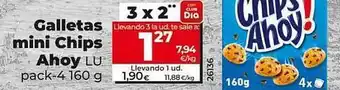 Dia Galletas mini chips ahoy lu oferta