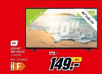 MediaMarkt Led 40 oferta