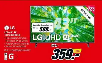 MediaMarkt Lg led 43 oferta