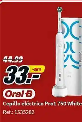 MediaMarkt Oral-b cepillo eléctrico pro 1 750 white oferta