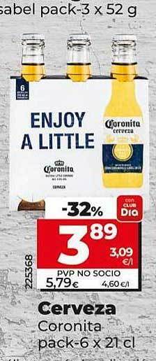 Dia Cerveza coronita oferta