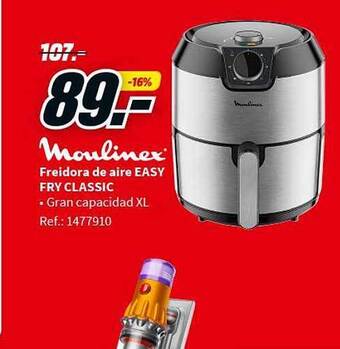 MediaMarkt Moulinex freidora de aire easy fry classic oferta