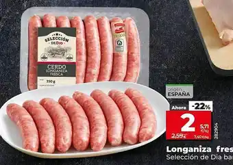 Dia Longaniza fresca selección de dia oferta