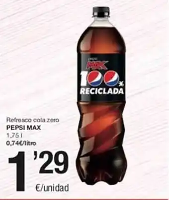 SPAR Refresco cola zero pepsi max oferta