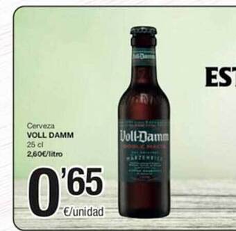 SPAR Cerveza voll damm oferta