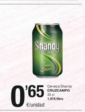 SPAR Cerveza shandy cruzcampo oferta