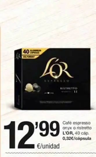 SPAR Café espresso onyx o ristretto l'or oferta
