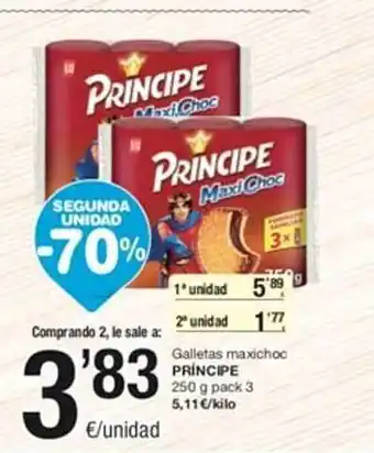 SPAR Segunda unidad -70% galletas maxicho c principe oferta