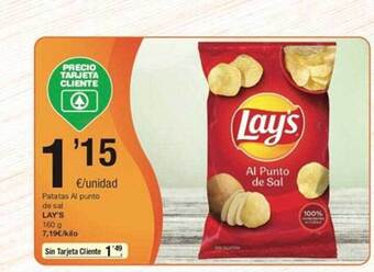 SPAR Patatas al punto de sal lay's oferta