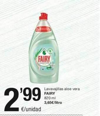 SPAR Lavavajillas aloe vera fairy oferta
