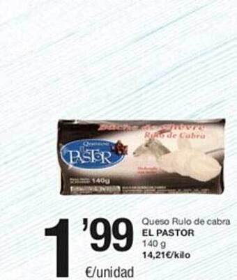 SPAR Queso rulo de cabra el pastor oferta
