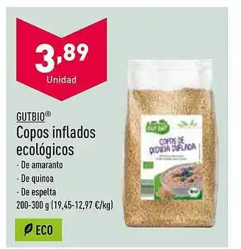 ALDI Gutbio copos inflados ecológicos oferta