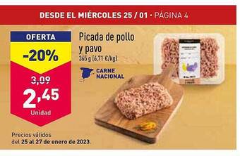 ALDI Picada de pollo y pavo oferta