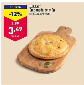 ALDI El horno empanada de atún oferta