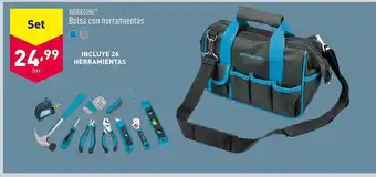 ALDI Workzone bolsa con herramientas oferta