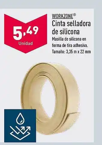 ALDI Workzone cinta selladora de silicona oferta