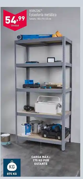 ALDI Workzone estanteria metalica oferta