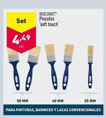 ALDI Deco craft pinceles 'soft touch' oferta
