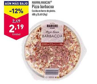 ALDI Mamma mancini pizza barbacoa oferta